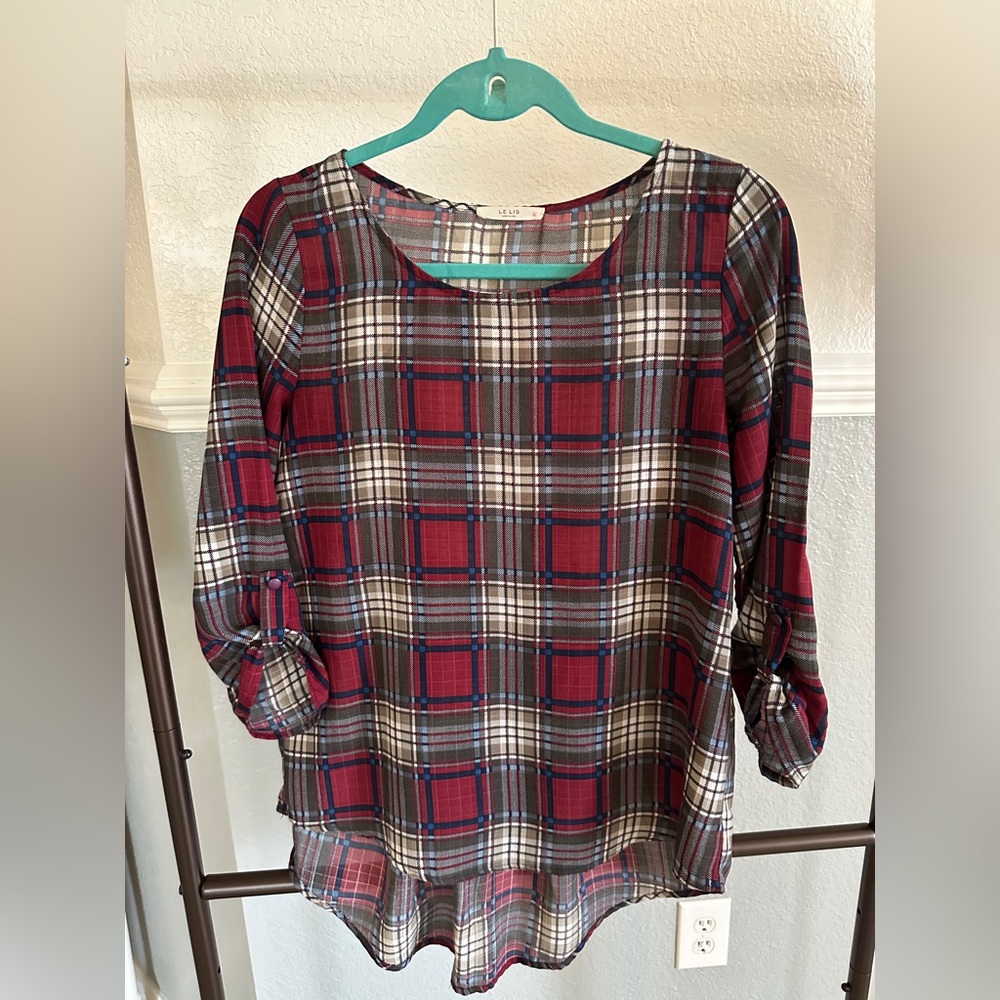 Hi-Lo long sleeve top